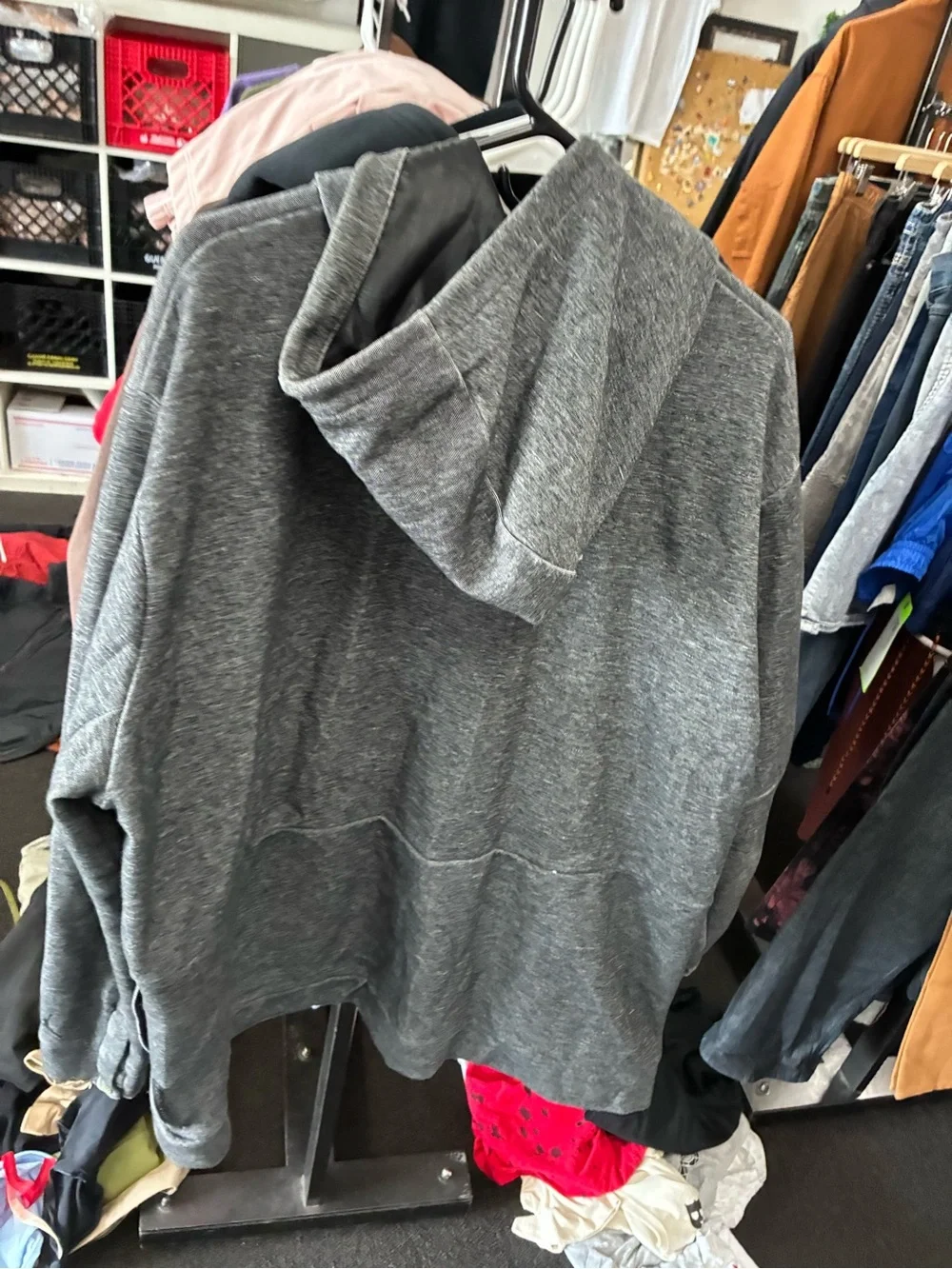 Men’s Jordan Sportswear Training Hoodie Used Sz 3XL Grey & BLK Pre Owned